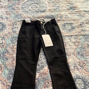 Black flare jeans
